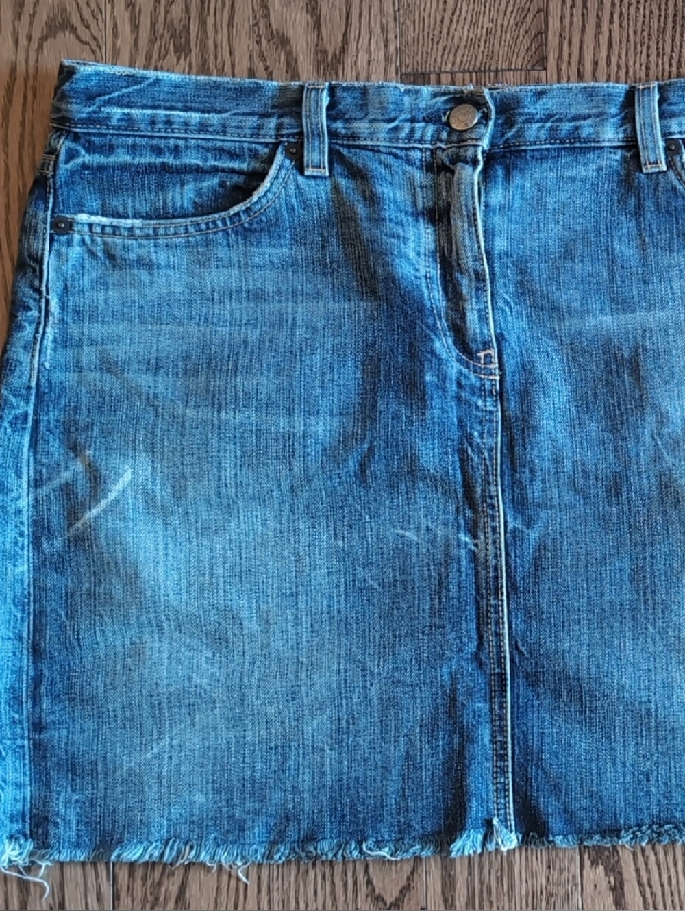 J. Crew Blue Denim Mini Skirt